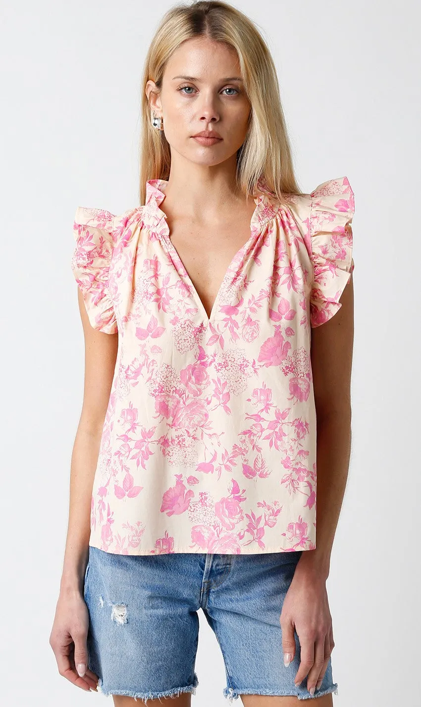 Blush Pink Floral Top