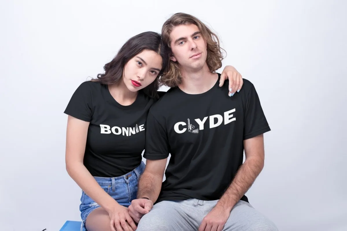 Bonnie And Clyde Pistol Matching T-Shirts