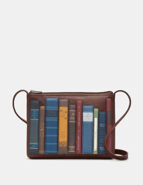 Bookworm Brown Leather Cross Body Bag