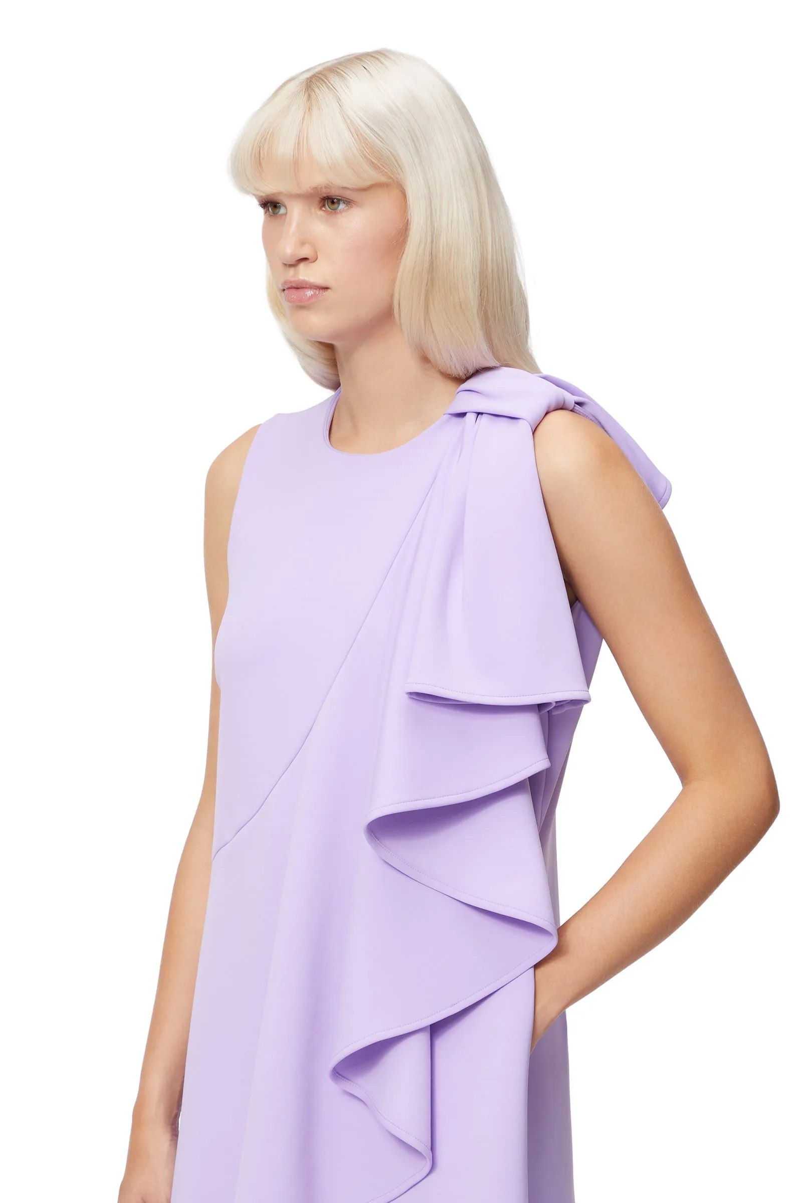 BOW VOLANT DRESS