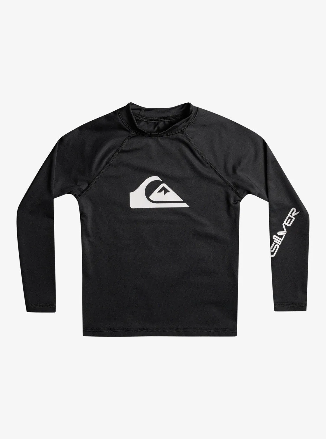 Boys 2-7 All Time Long Sleeve Rashguard - Black