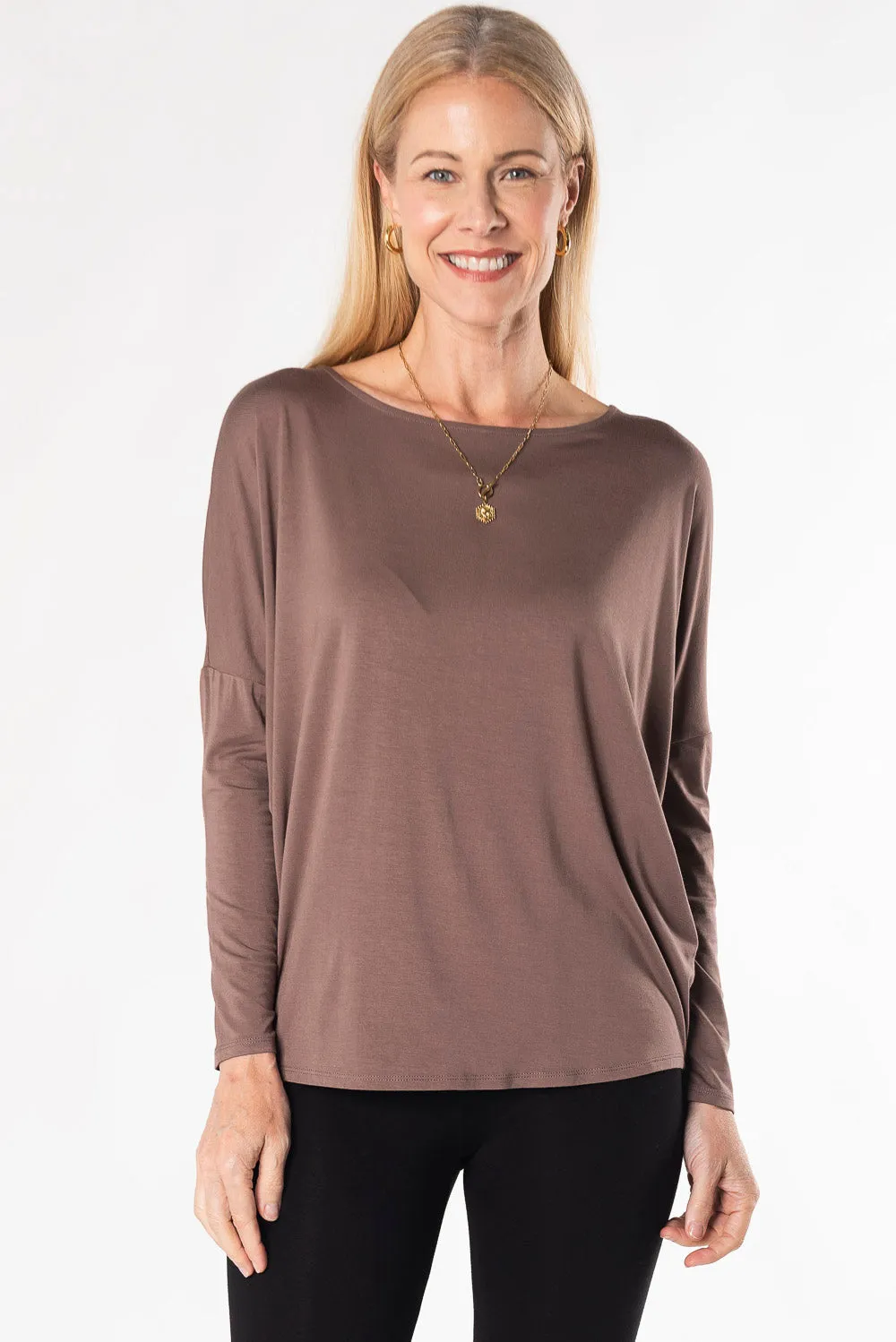 Bridget Dolman Bamboo Top - Latte