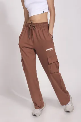 Brown Utility Straight Fit Pant