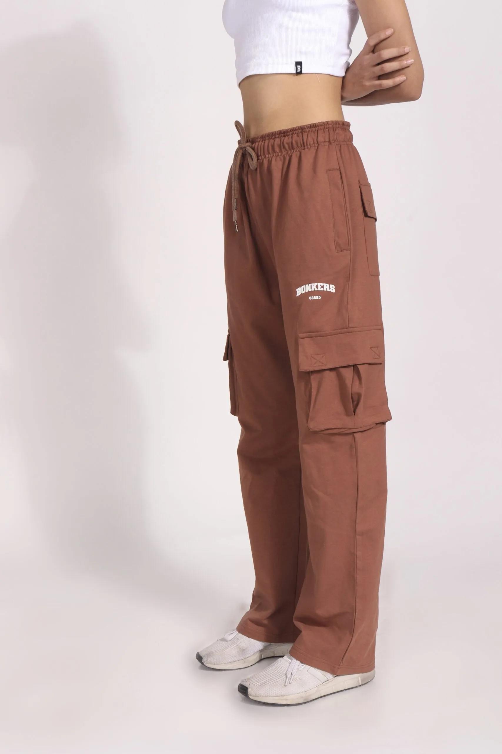 Brown Utility Straight Fit Pant