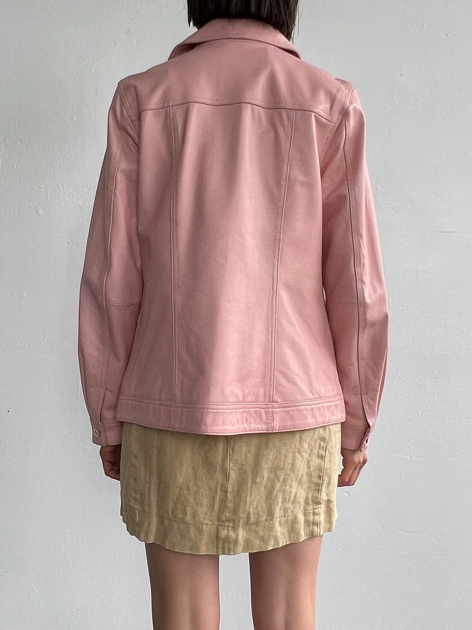 Bubblegum Leather Jacket (S)