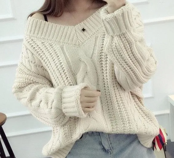 CABLE KNIT PULLOVER SWEATER