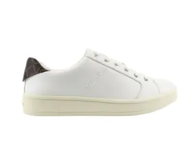 Calvin Klein Sonia White Leather Trainers - Womens