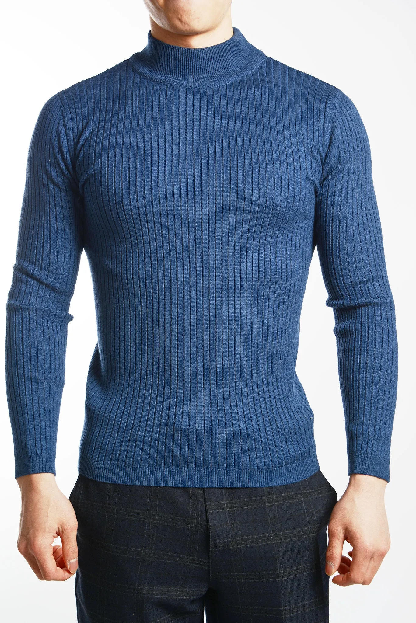 Cambridge Ribbed Mockneck Euro Sweater