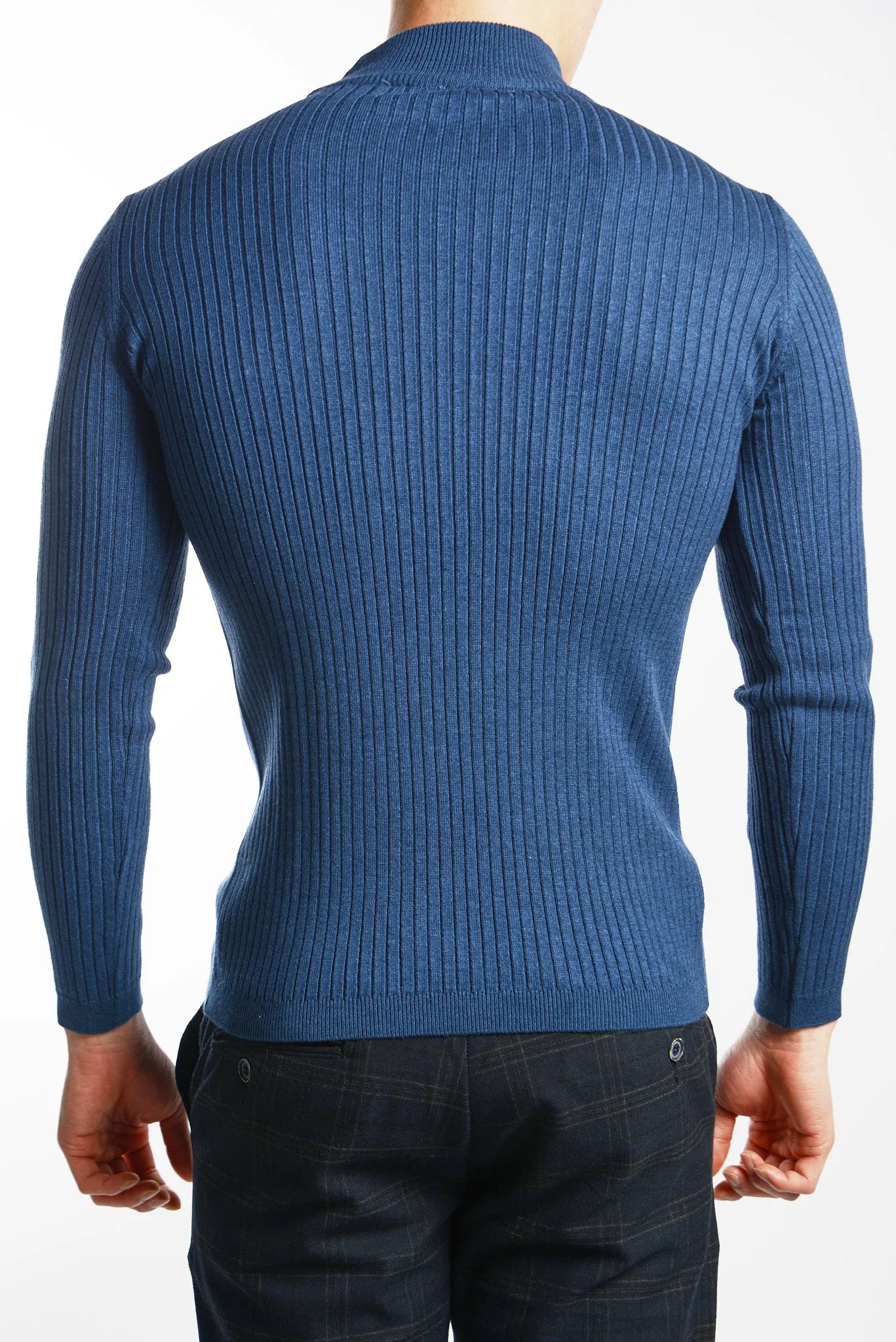 Cambridge Ribbed Mockneck Euro Sweater