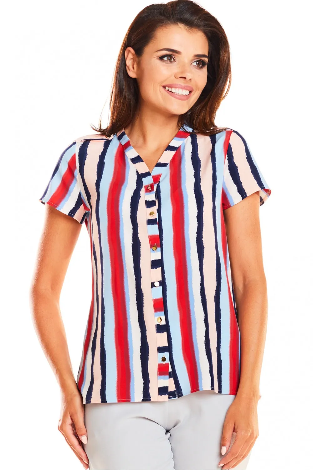 Camicia a manica corta model 129980 awama