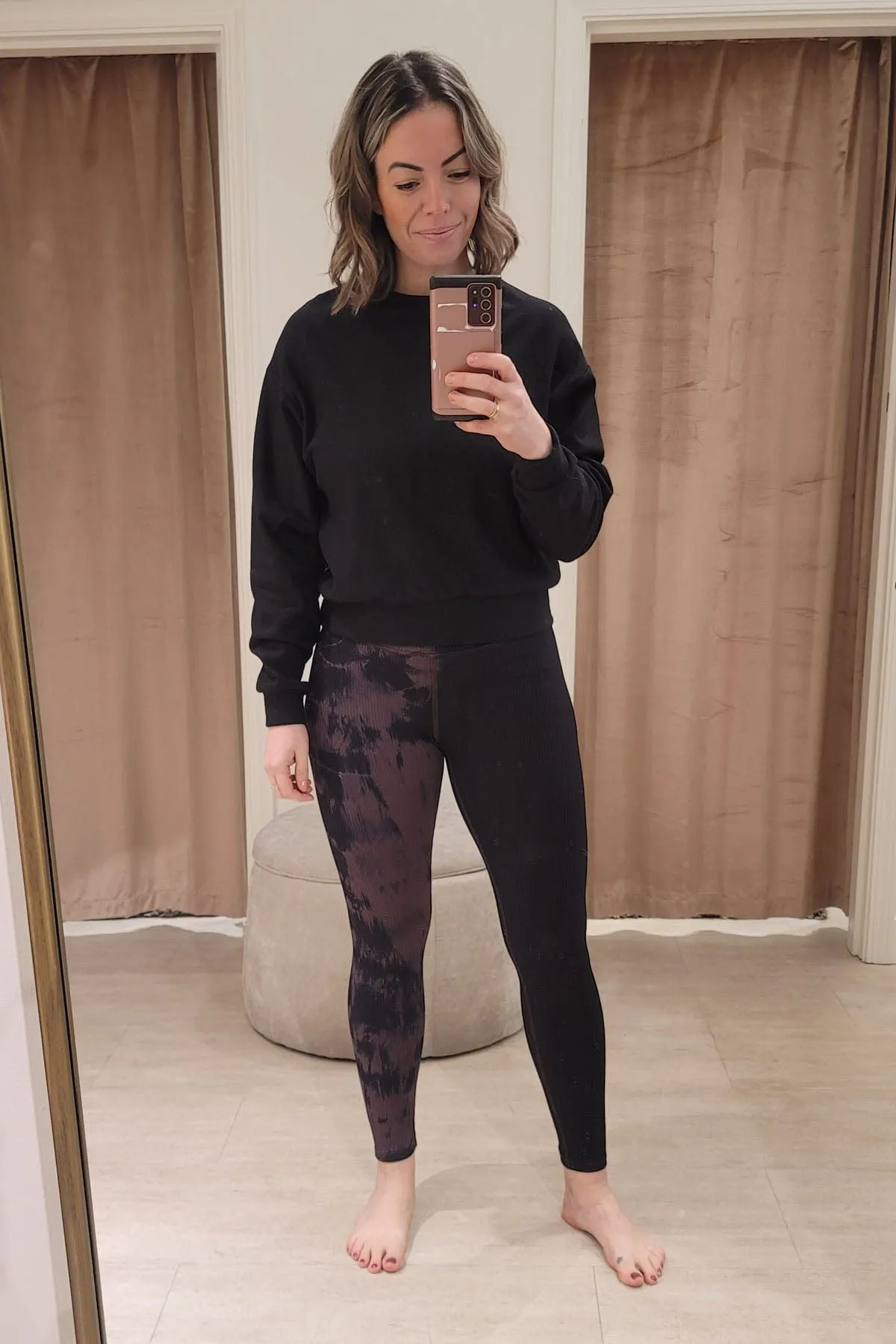 Campbell 7/8 Legging in Fudge   Black