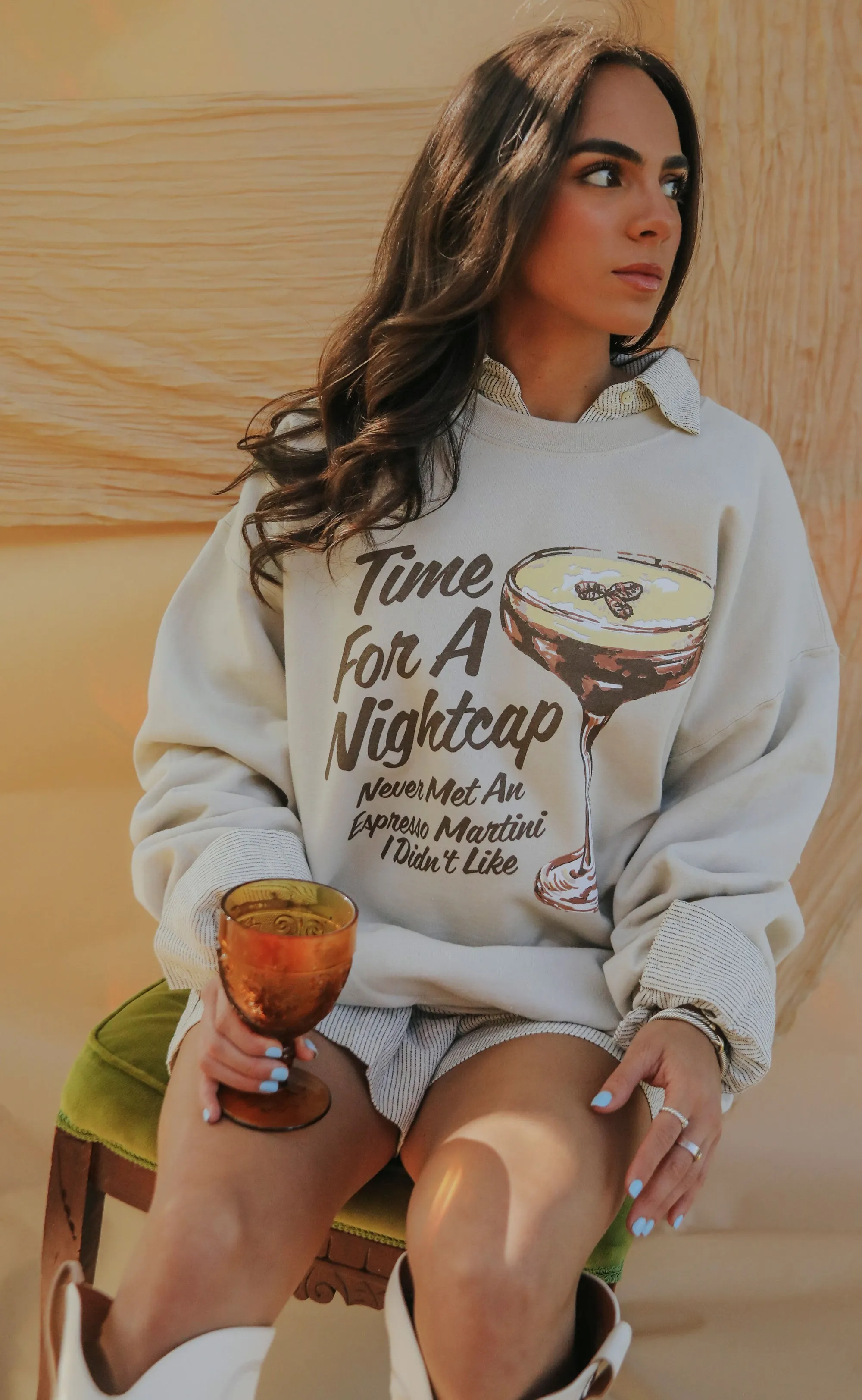 charlie southern: time for a nightcap sweatshirt