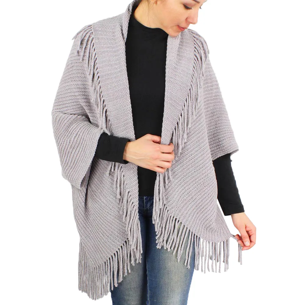 Chenille Fringe Shrug