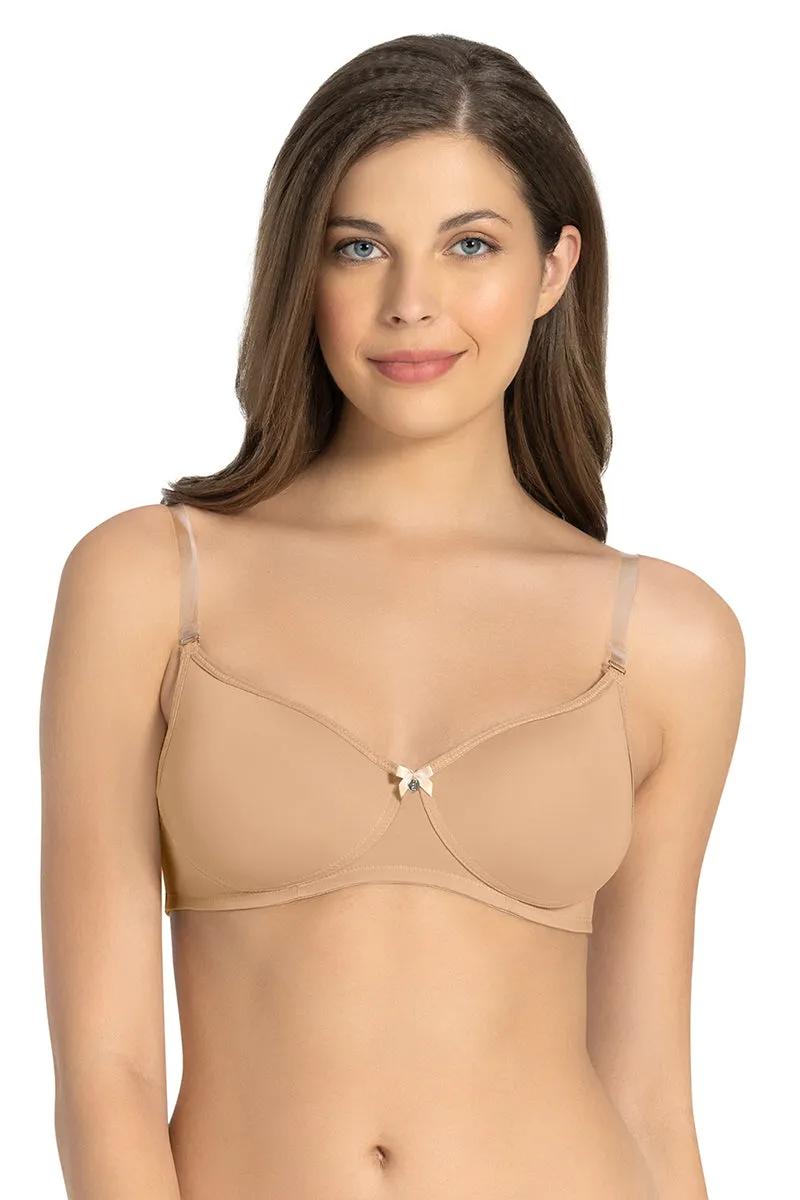 Classic Backless Padded & Non-wired Bra - Sandalwood