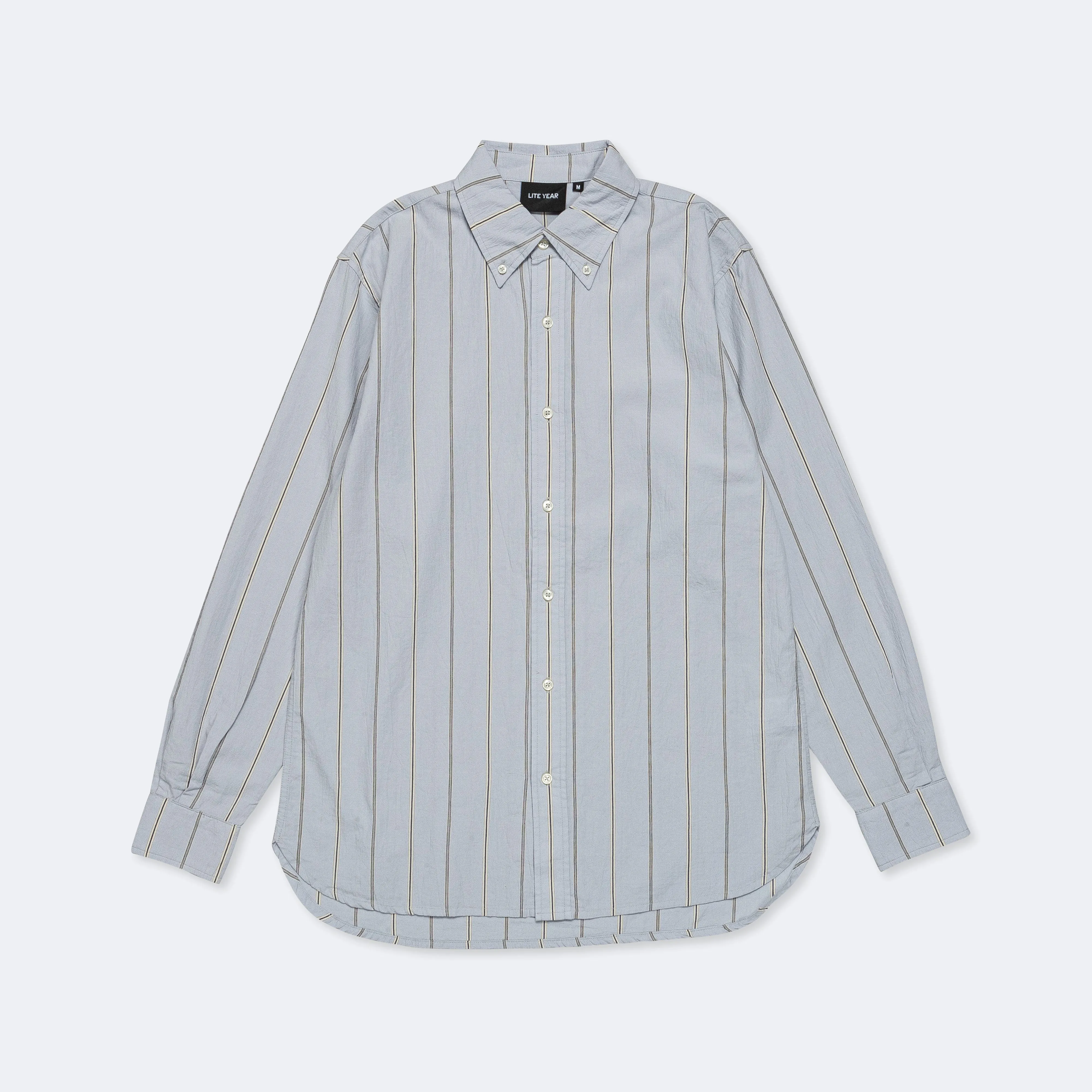 Classic Shirt - Light Blue/Navy Stripe