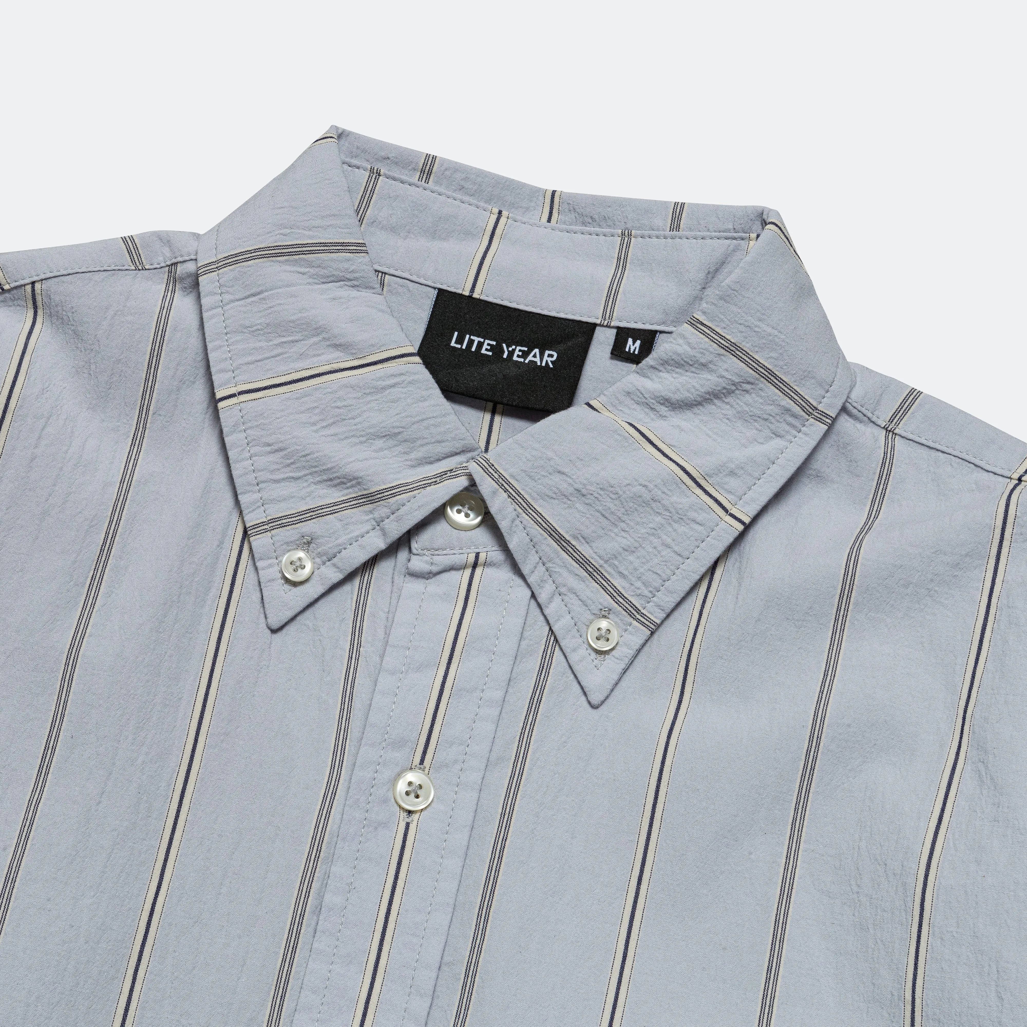 Classic Shirt - Light Blue/Navy Stripe