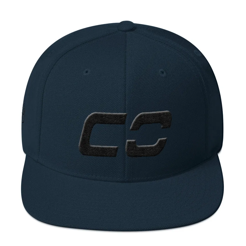 Colorado - Flat Brim Hat - Black Embroidery - CO - Many Hat Color Options Available