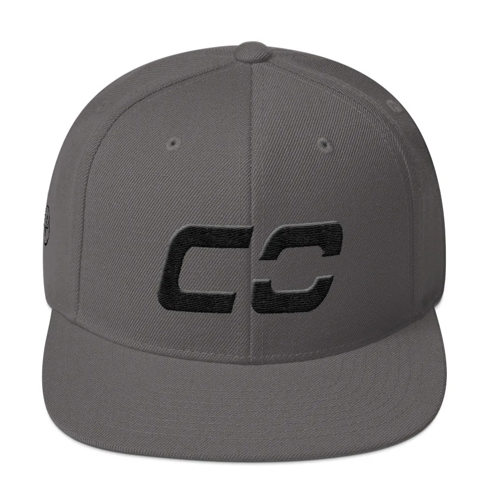 Colorado - Flat Brim Hat - Black Embroidery - CO - Many Hat Color Options Available