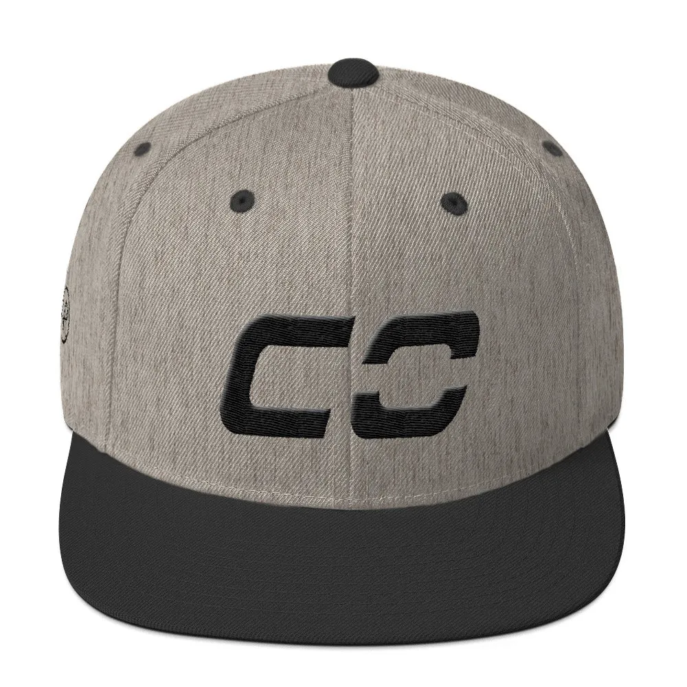 Colorado - Flat Brim Hat - Black Embroidery - CO - Many Hat Color Options Available