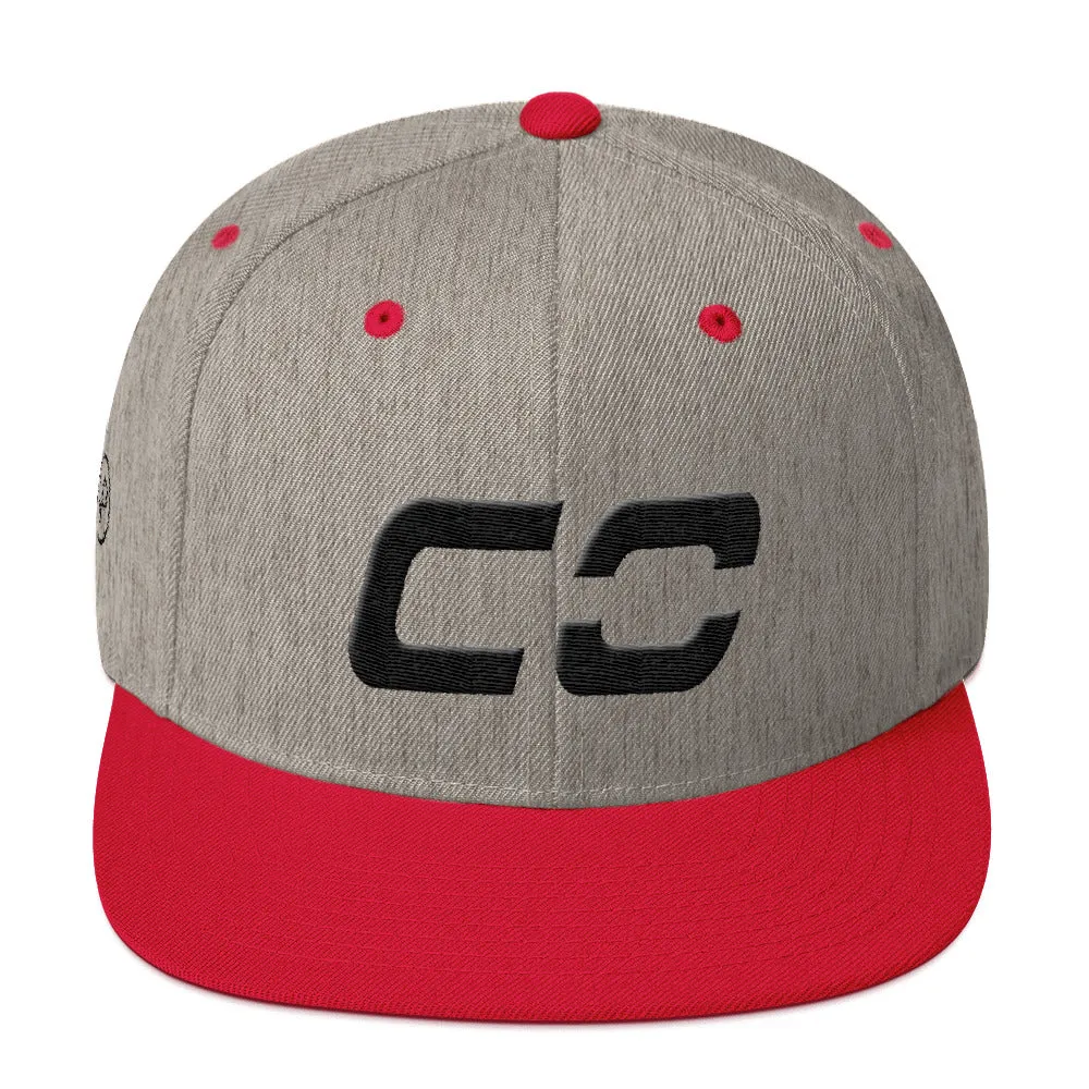 Colorado - Flat Brim Hat - Black Embroidery - CO - Many Hat Color Options Available