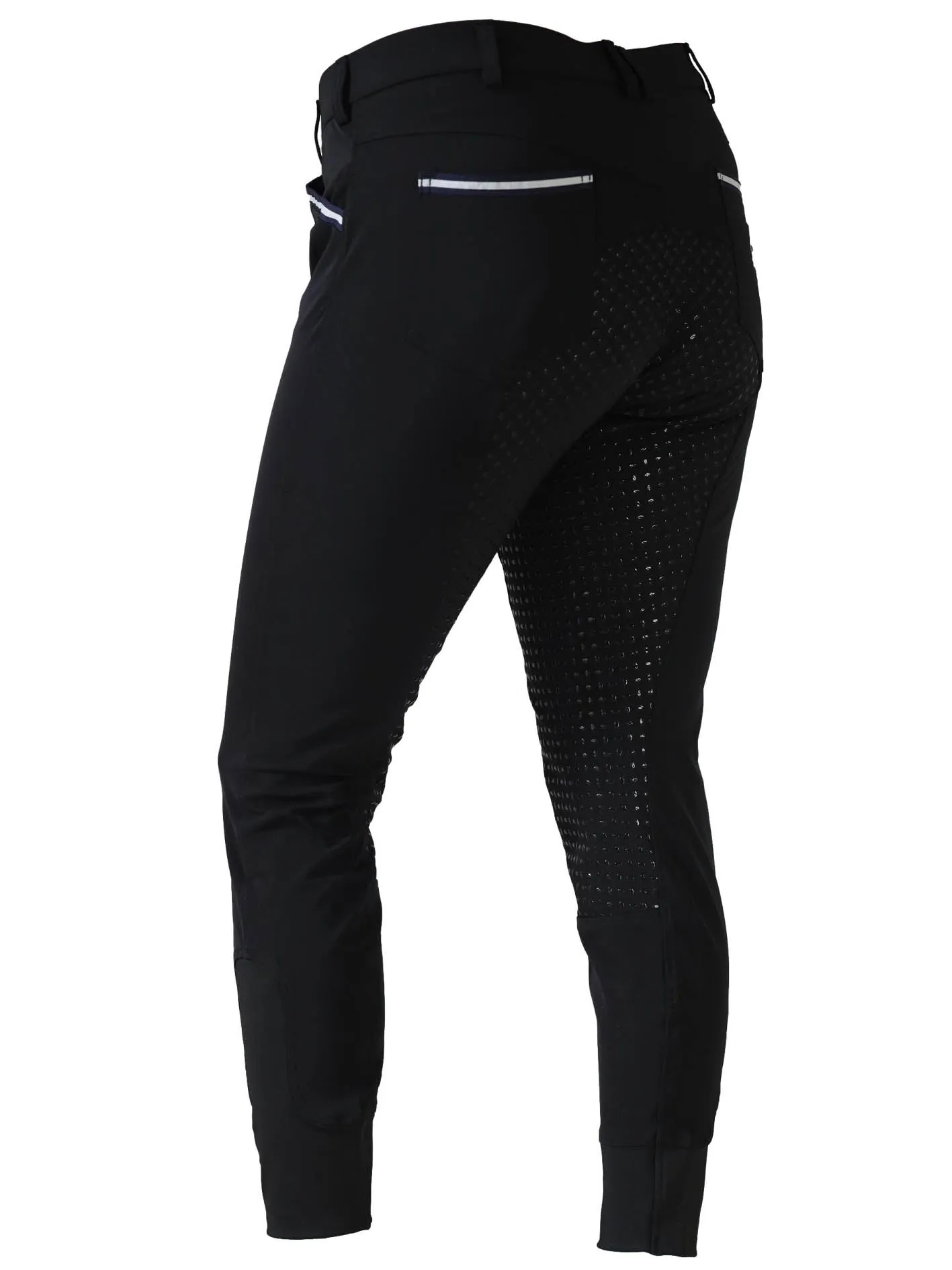 CoolMax Black Breeches in sizes 6 to 28 - With Silicone Seat Grip