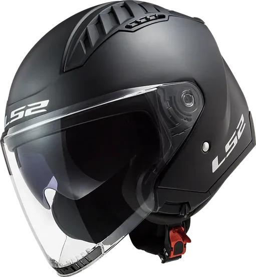 Copter Solid Open Face Motorcycle Helmet W/ SunShield Matte Black