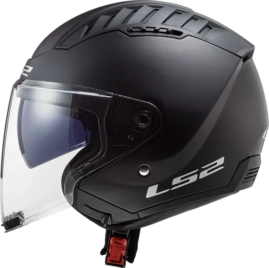 Copter Solid Open Face Motorcycle Helmet W/ SunShield Matte Black