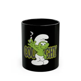 Coughy Character 11oz Black Mug