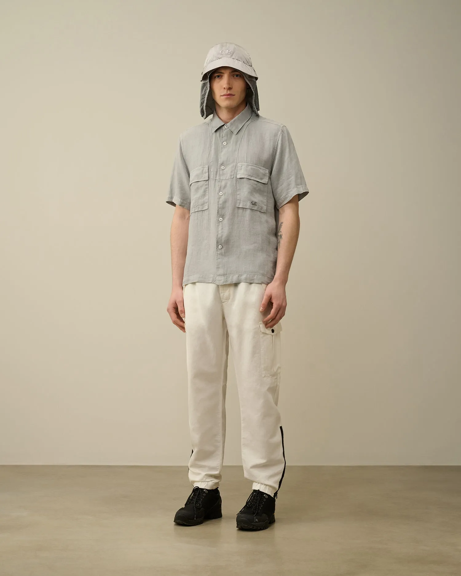 C.P. Company 210A Linen Shirt - Grey