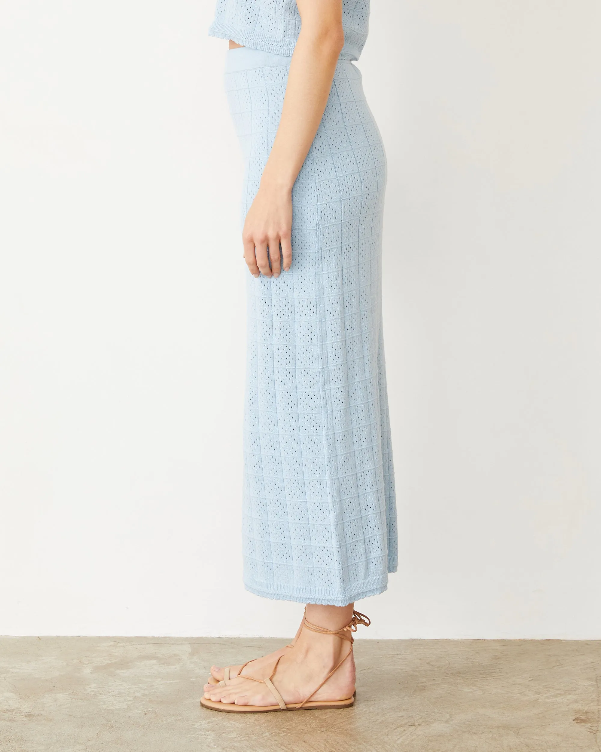 Crochet Knit Midi Skirt