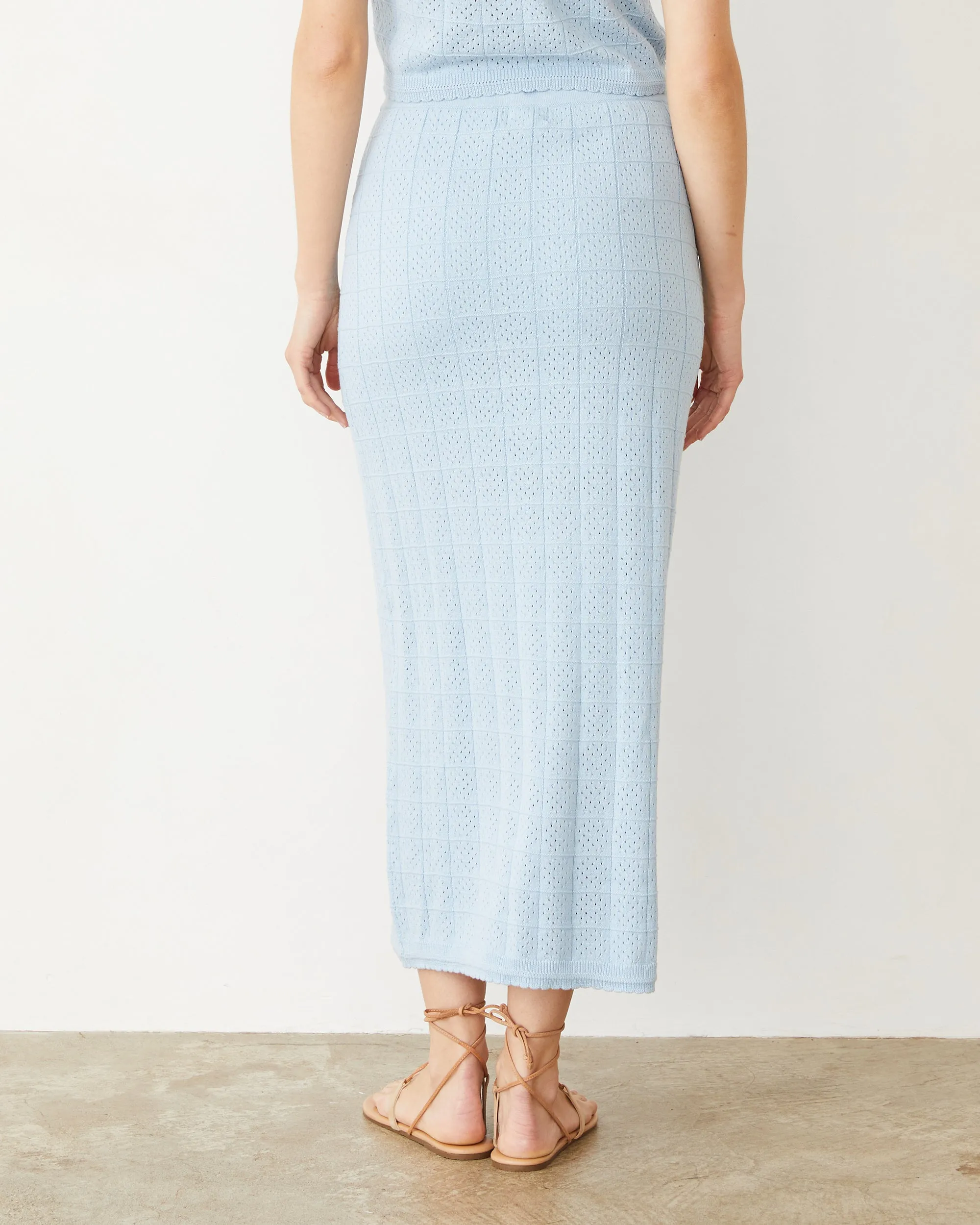 Crochet Knit Midi Skirt