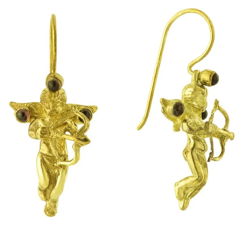 Cupid Garnet Earrings