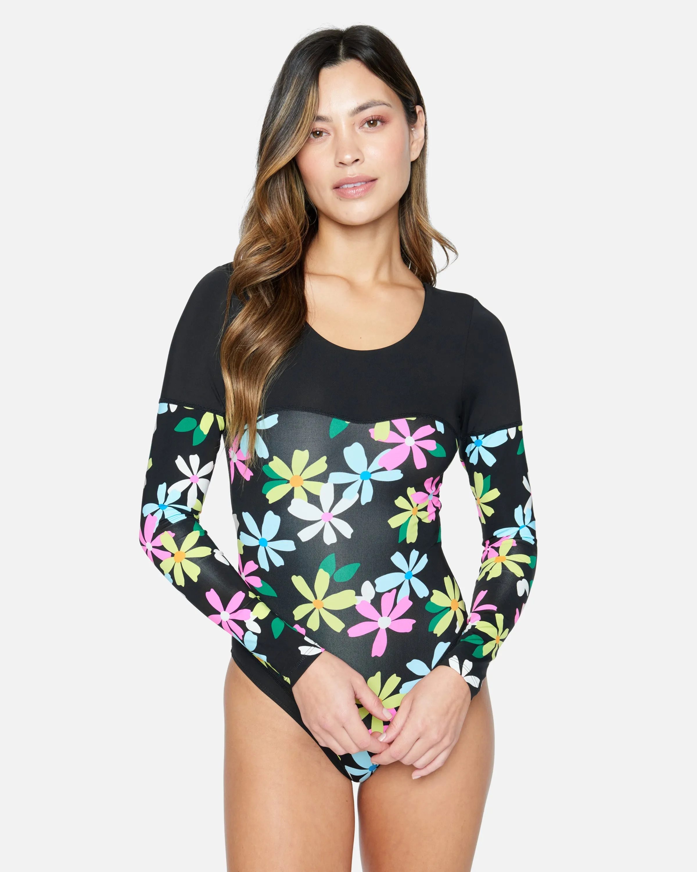 Daisy Pop Long Sleeve Surfsuit