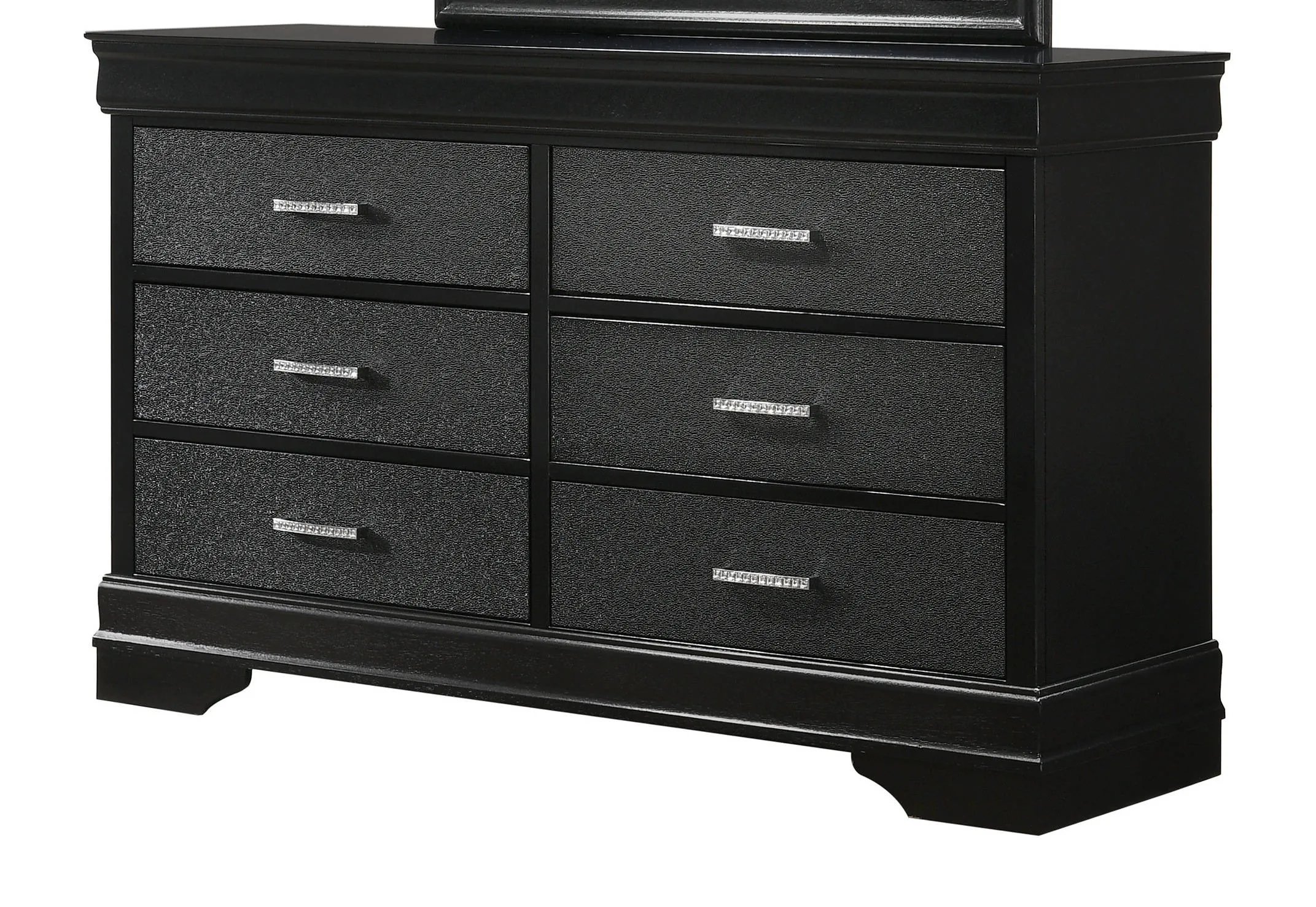 Daulatwadi Black Dresser and Mirror