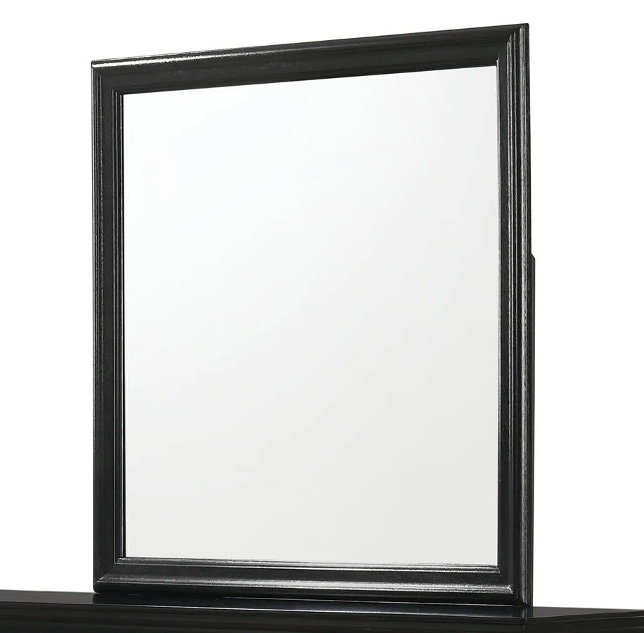 Daulatwadi Black Dresser and Mirror