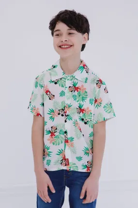 Disney Mickey Mouse Matching Family Hawaiian Button Down Dress Shirt