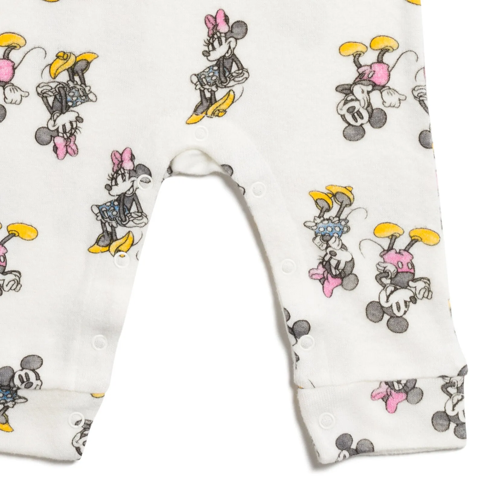 Disney Mickey Mouse Minnie Mouse Baby Girls Snap Sleep N' Play Coverall Newborn to Infant