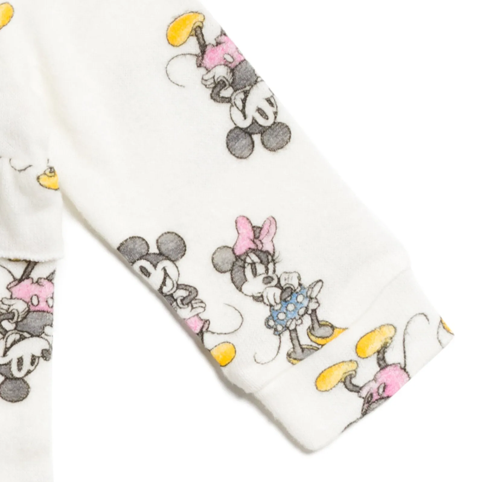 Disney Mickey Mouse Minnie Mouse Baby Girls Snap Sleep N' Play Coverall Newborn to Infant