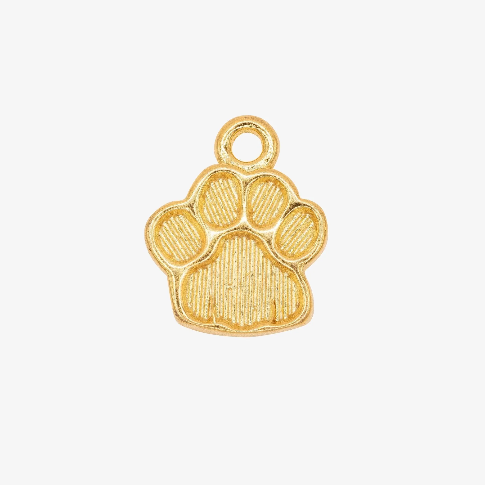 Dog Paw Charm Wholesale 14K Gold, Solid 14K Gold, G206