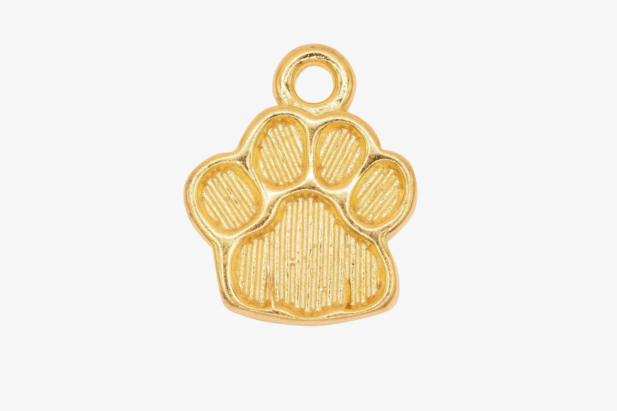 Dog Paw Charm Wholesale 14K Gold, Solid 14K Gold, G206