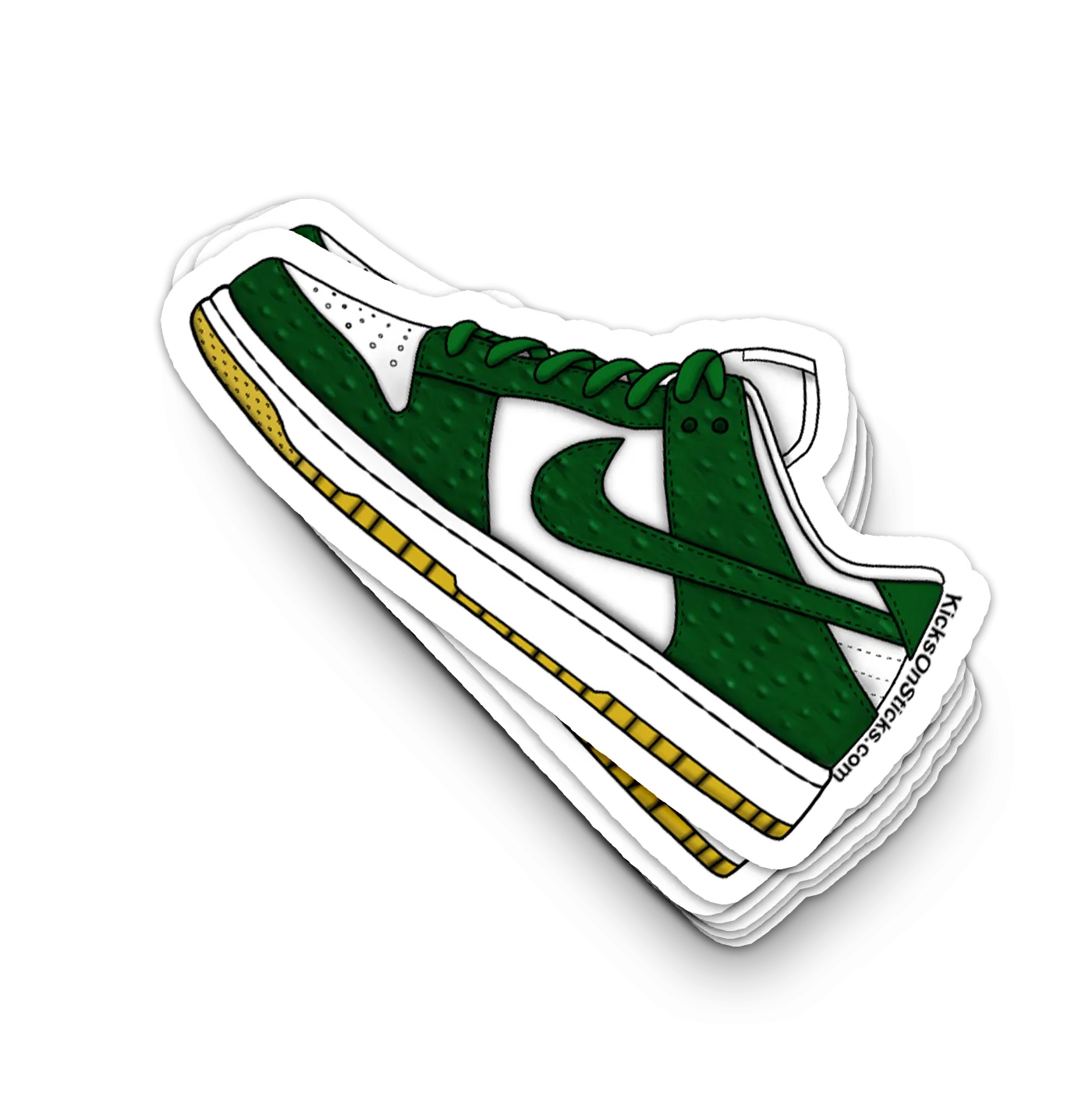 Dunk Low "Green Ostrich" Sneaker Sticker