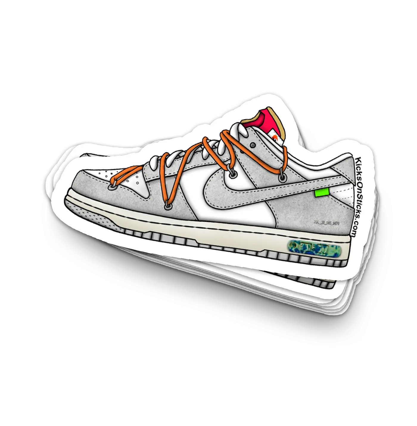 Dunk Low "Off-White Lot 31" Sneaker Sticker