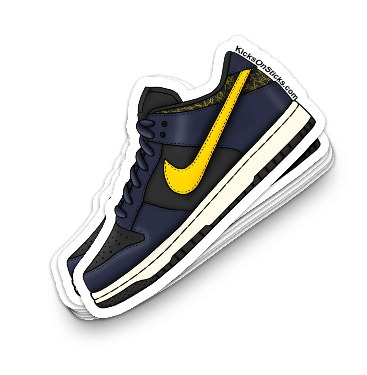 Dunk Low "Vintage Michigan" Sneaker Sticker