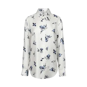 Easy-Fit Floral Silk Shirt