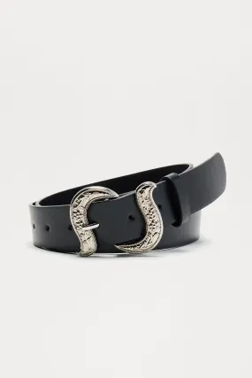 Elya Belt - Black/Silver