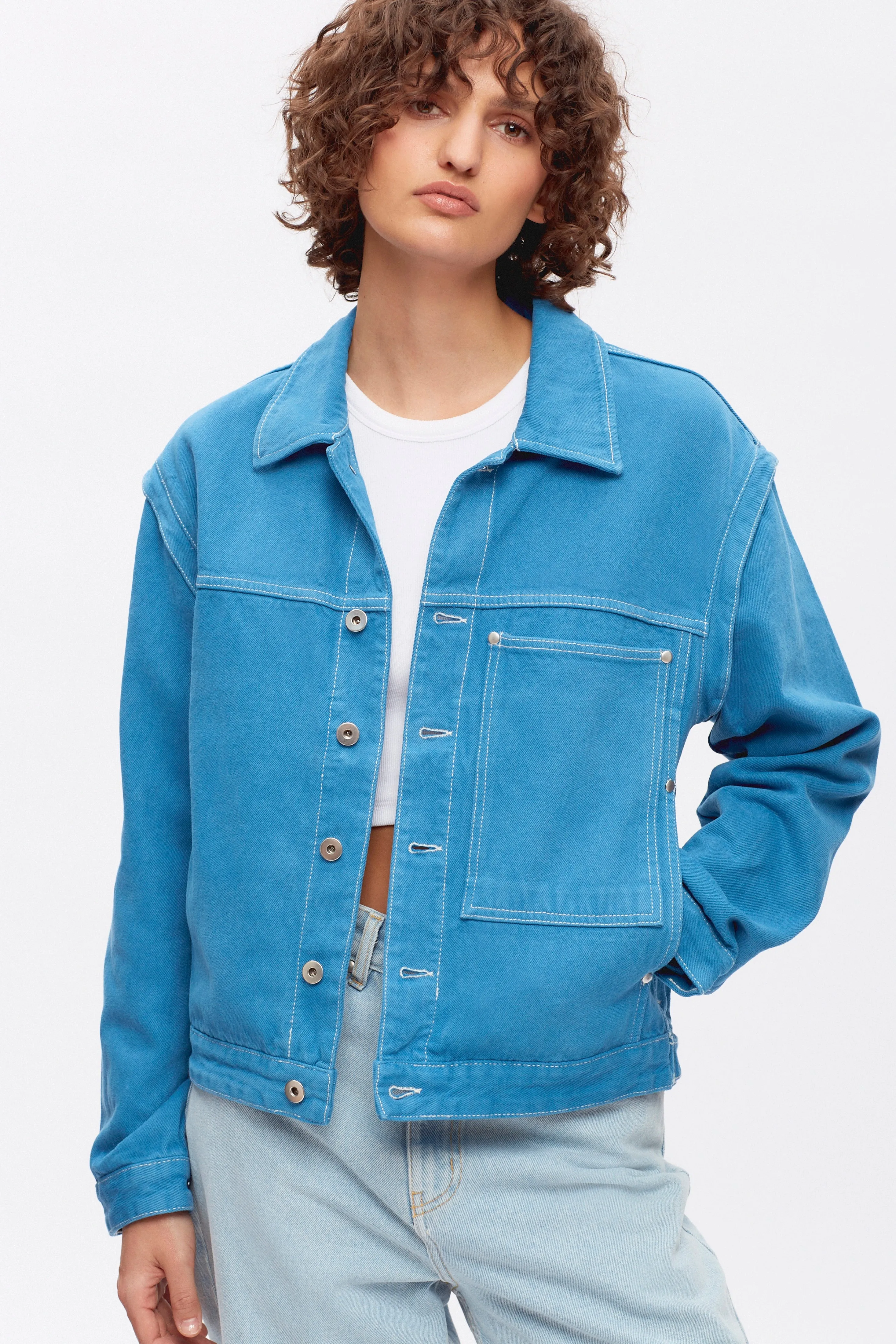 Esna Jacket in French Blue