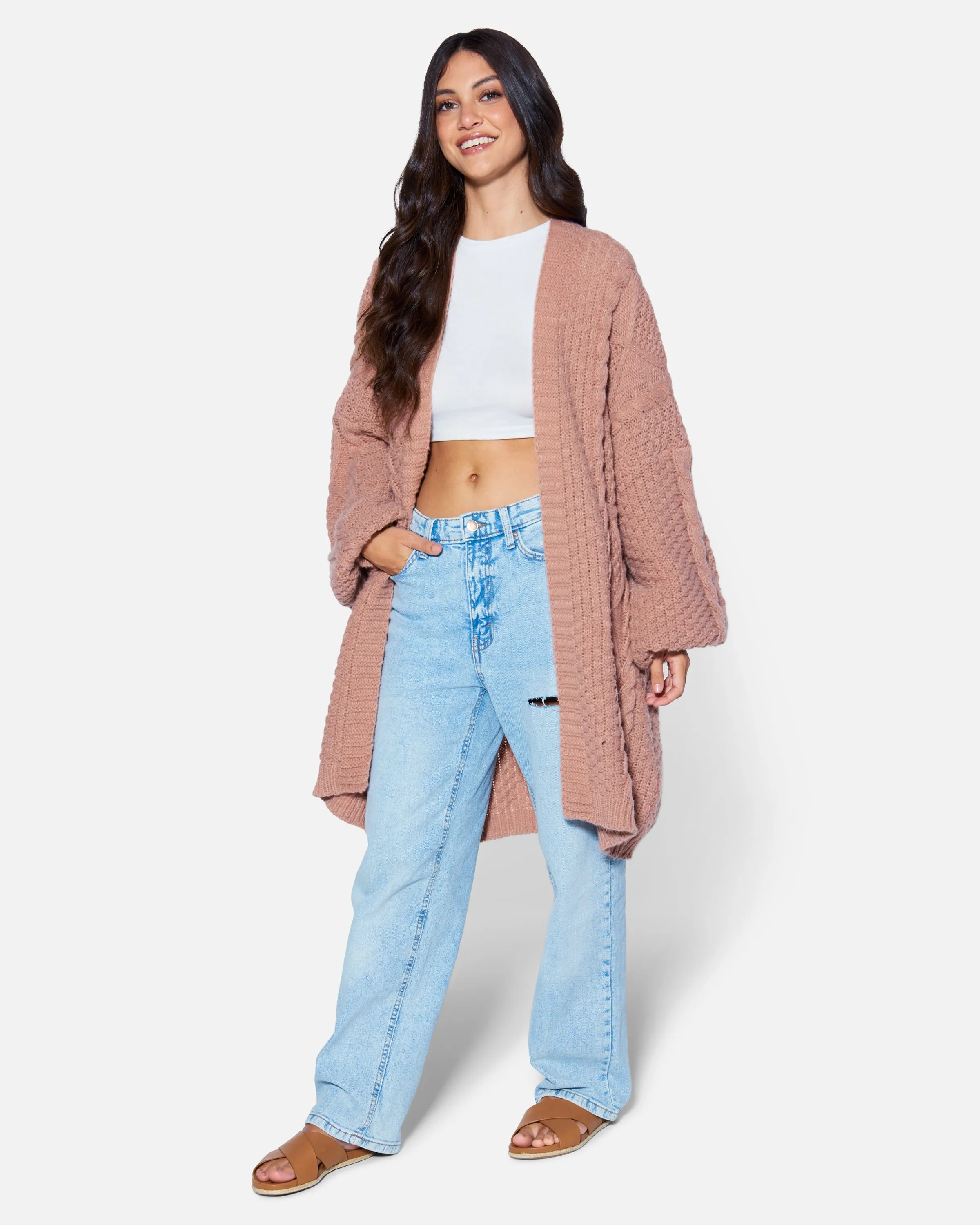 ESSENTIAL OLIVIA OVERSIZED CARDIGAN