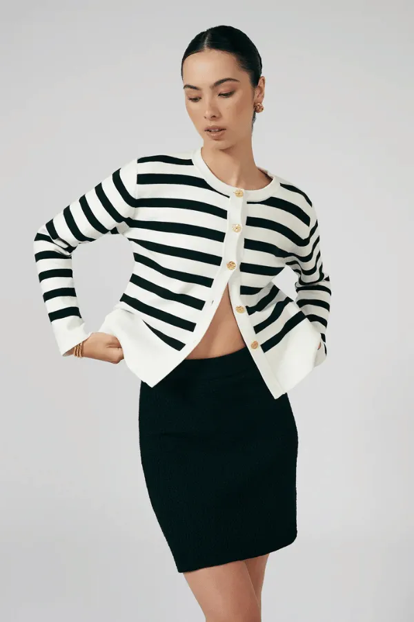 Gala Cardigan Black Breton