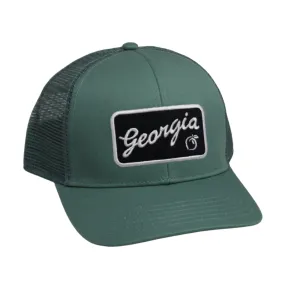 Georgia Script Mesh Back Trucker Hat - Seafoam