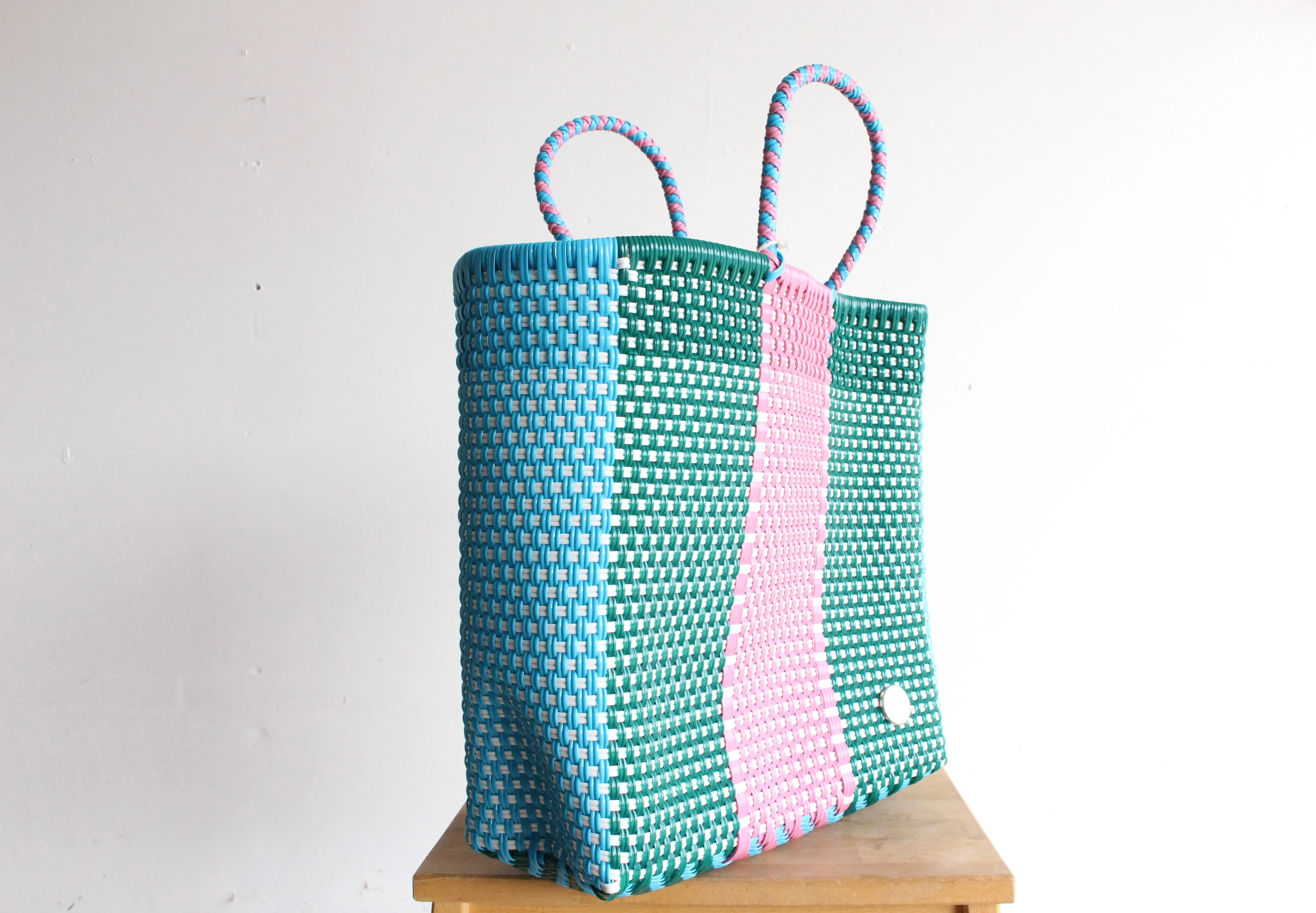 Green, Pink & Blue Tote bag by MexiMexi